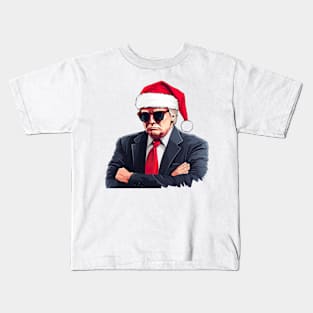 Trump as gangsta santa Kids T-Shirt